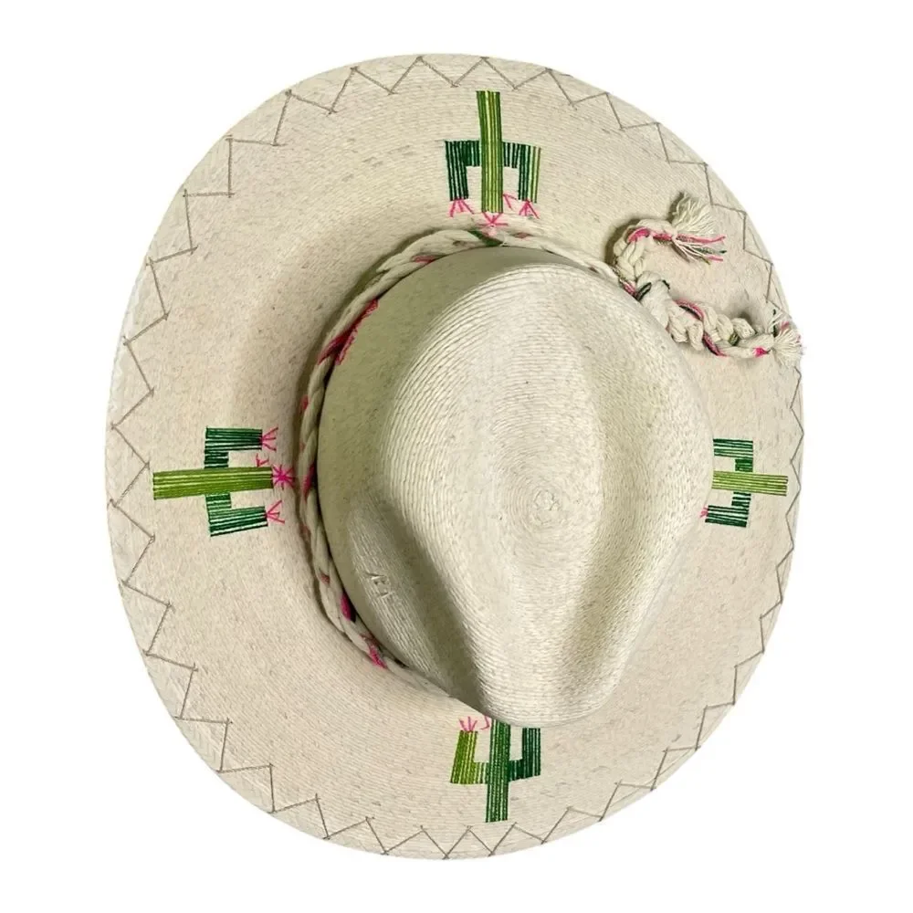 Corazon Playero Exclusive Cactus Embroidered Sun Hat